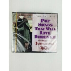 Readers Digest Pop Songs That Will Live Forever The Sentimental 40s 4-CD SET NEW
